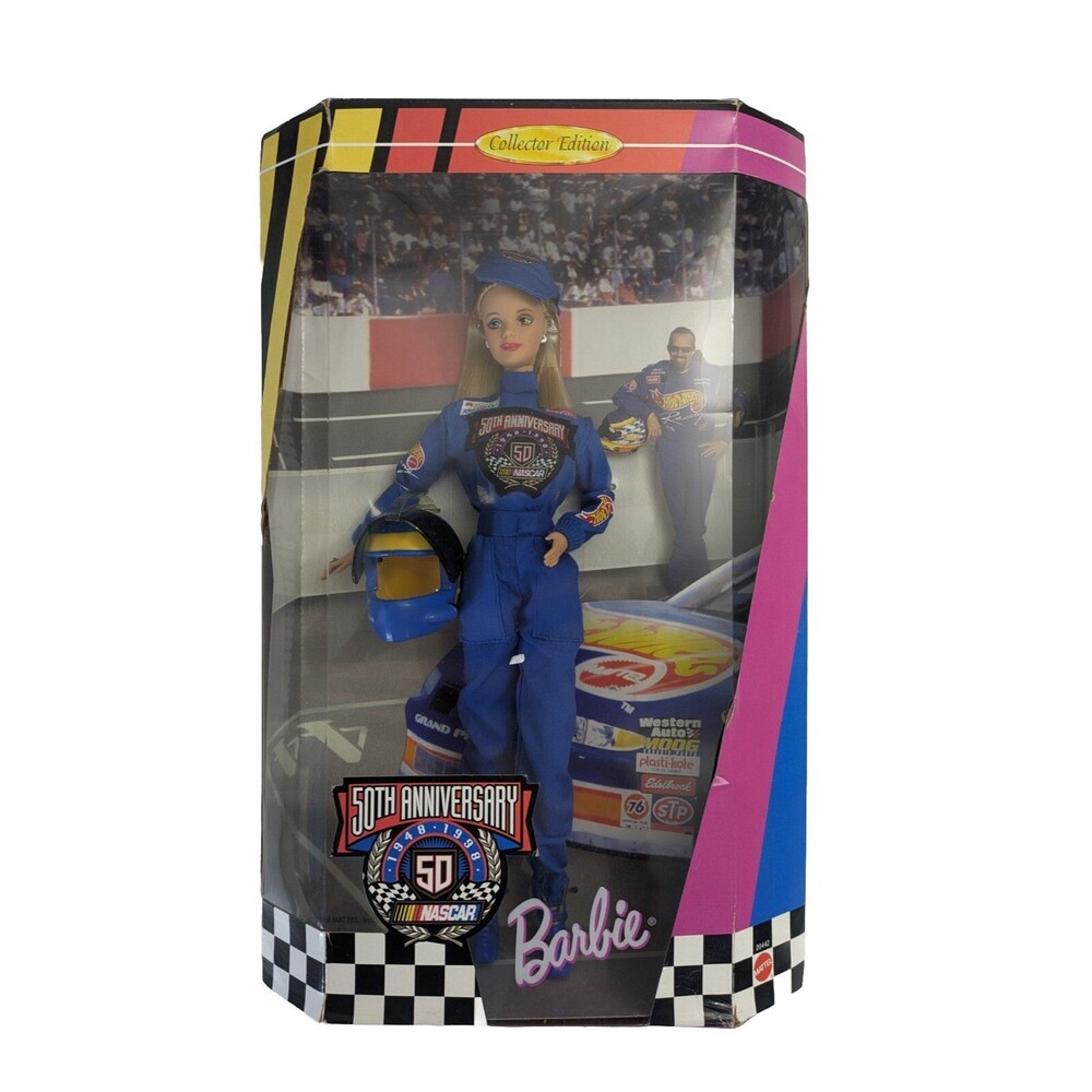 1998 Barbie NASCAR 50th Anniversary Collector Edition Doll #20442 New in Box‎